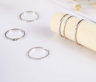 Anillo de Plata S925 Minimalista con Líneas Articuladas para Mujer - Image 6
