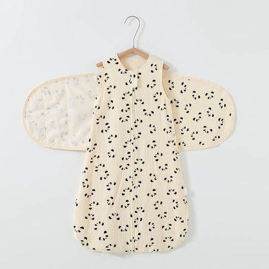 Saco de Dormir Bebé Algodón Gasa 4 Capas con Faja Antisobresaltos - Image 37