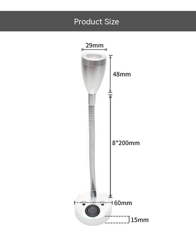 Lámpara Lectora LED 12V 24V con Voltímetro Integrado - Image 12