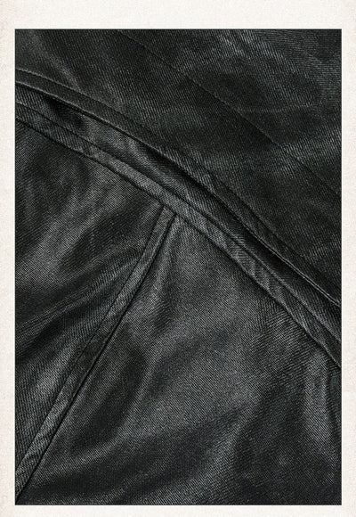 Chaqueta de Cuero PU Vintage Lavado Retro Unisex - Image 11