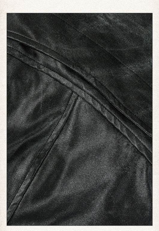 Chaqueta de Cuero PU Vintage Lavado Retro Unisex - Image 11