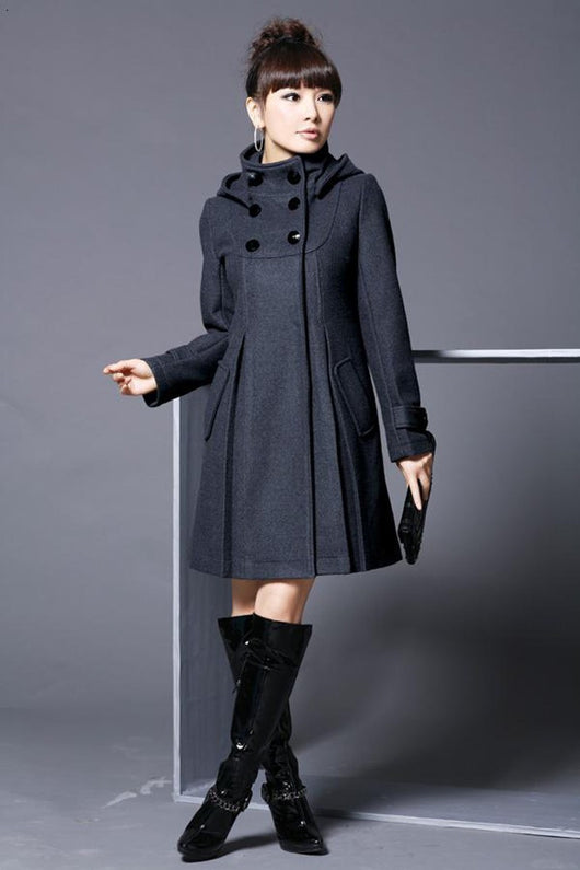 Abrigo Impermeable con Capucha y Cierre Doble - Image 11