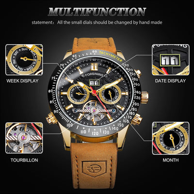 Reloj Automático Mecánico para Hombre - Resistente al Agua y Versátil - Image 7