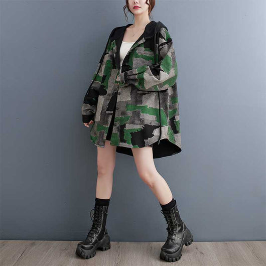 Abrigo Suelto Adelgazante para Mujer Talla Grande - Image 10