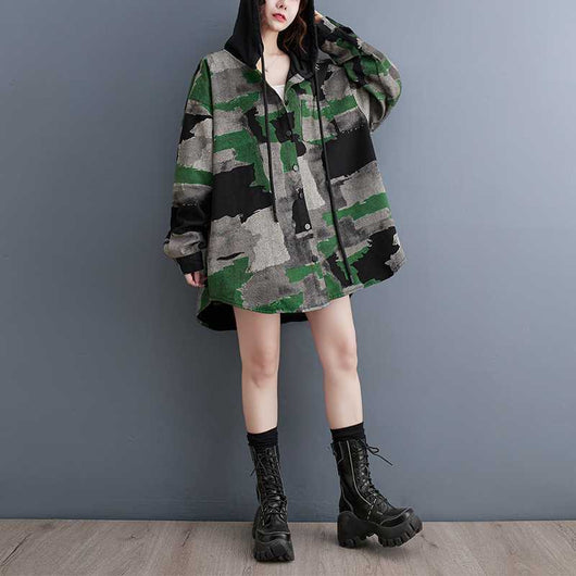 Abrigo Suelto Adelgazante para Mujer Talla Grande - Image 11