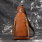 Bolsa Bandolera de Cuero para Hombre - Mochila Pecho Casual