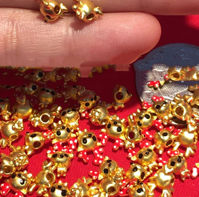 Collar y Pulsera DIY Oro Duro Alce San Valentín con Cuentas - Image 4