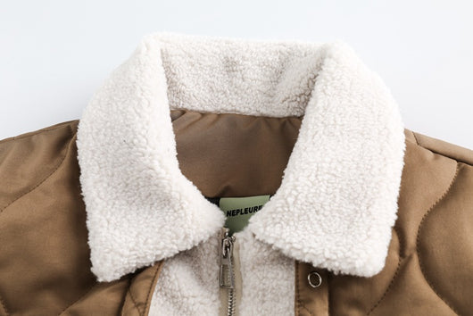 Cardigan Suelto de Algodón con Solapa - Abrigo Cálido Casual - Image 10
