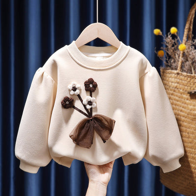 Suéter Acolchado para Niñas con Forro Polar - Image 8