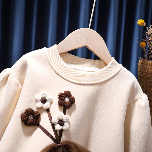Suéter Acolchado para Niñas con Forro Polar - Image 9