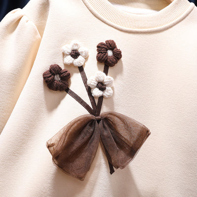 Suéter Acolchado para Niñas con Forro Polar - Image 12