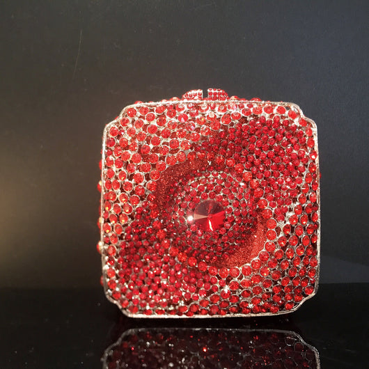 Bolso de Noche Cuadrado Brillante con Cristales de Diamante para Mujer - Image 19