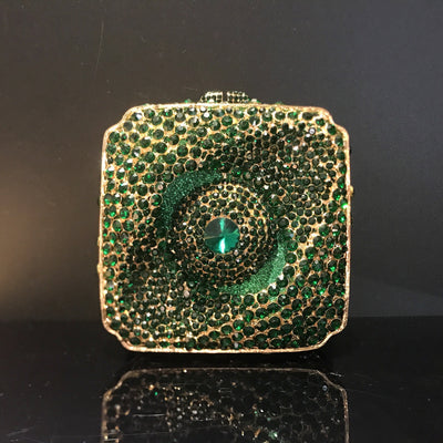 Bolso de Noche Cuadrado Brillante con Cristales de Diamante para Mujer - Image 22