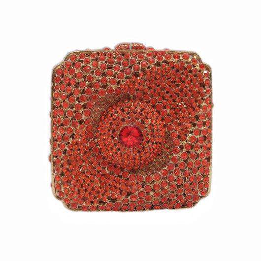 Bolso de Noche Cuadrado Brillante con Cristales de Diamante para Mujer - Image 24