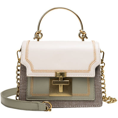 Bolso Bandolera Cuadrado Pequeño con Cadena - Image 7