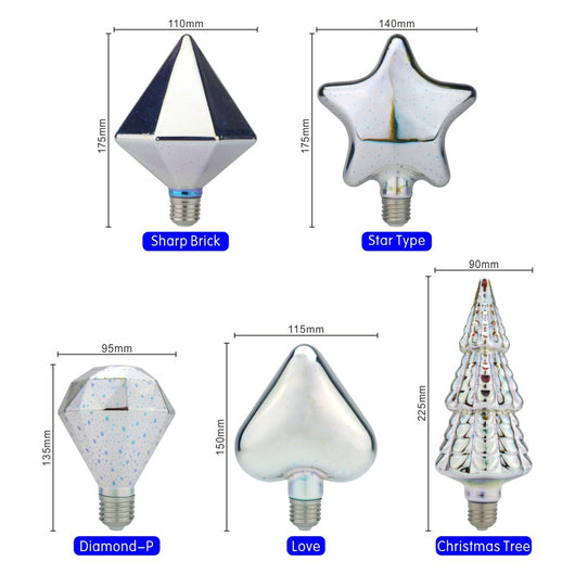 Bombilla LED 3D Fuegos Artificiales - Luces Navideñas Decorativas para el Hogar - Image 13