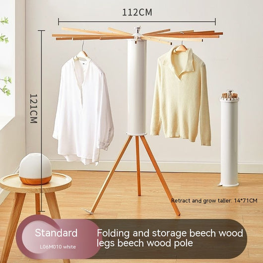 Perchero Plegable de Madera Maciza con 8 Brazos - Sin Instalación - Image 19