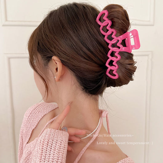 Horquillas Corazón para Cabello - Pinzas Tiburón Elegantes para Mujer - Image 9