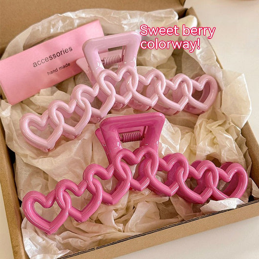 Horquillas Corazón para Cabello - Pinzas Tiburón Elegantes para Mujer - Image 10
