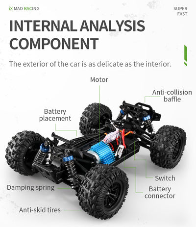 Camioneta RC 4x4 de Tracción Total con Control Remoto de Alta Velocidad - Image 39