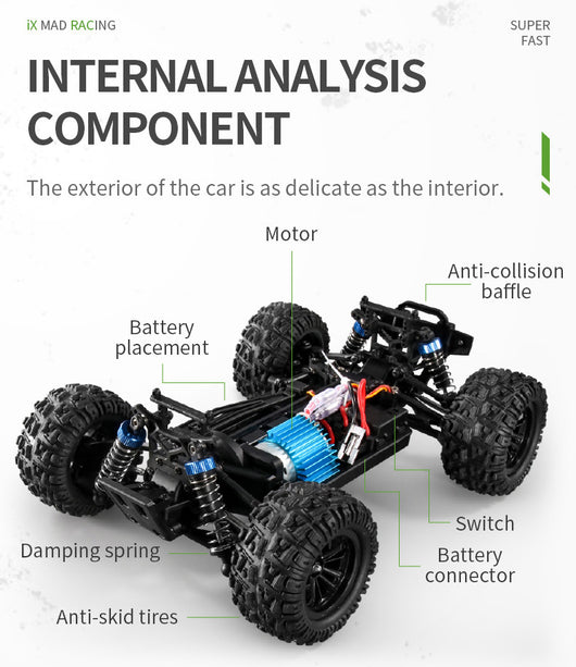 Camioneta RC 4x4 de Tracción Total con Control Remoto de Alta Velocidad - Image 39