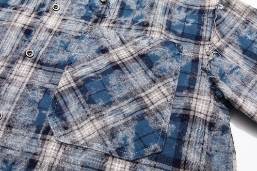 Camisa Cuadriculada Suelta de Manga Larga - Image 15