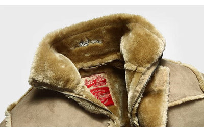 Chaqueta de Cuero Clásica Mediana para Hombre - Image 12