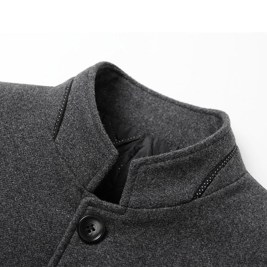 Saco de Lana Zhongshan Ejecutivo para Hombre con Cuello Mao - Image 18