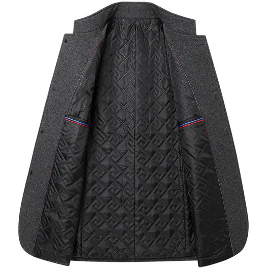 Saco de Lana Zhongshan Ejecutivo para Hombre con Cuello Mao - Image 19