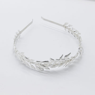 Diadema Nupcial de Hojas Doradas Corona de Aleación - Image 12