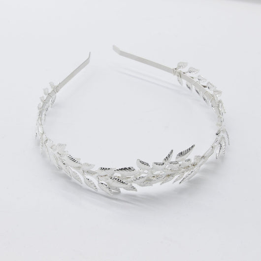 Diadema Nupcial de Hojas Doradas Corona de Aleación - Image 12