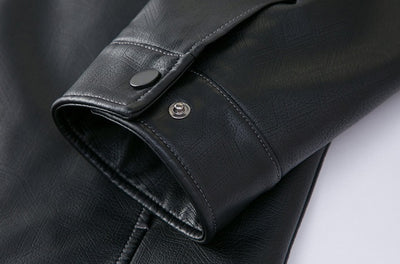 Chaqueta de Cuero Casual para Hombre - Otoño e Invierno - Image 17