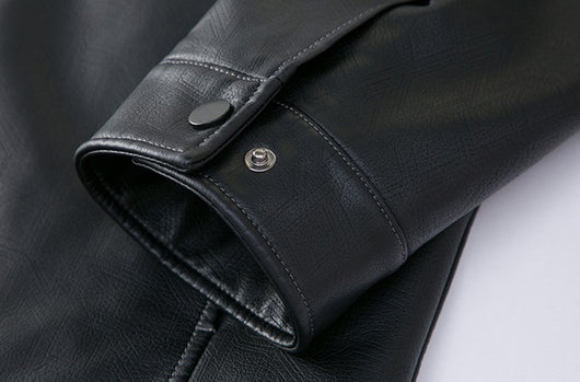 Chaqueta de Cuero Casual para Hombre - Otoño e Invierno - Image 17