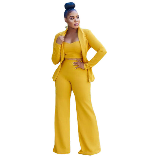 Conjunto de Tres Piezas: Saco, Chaleco y Pantalón de Pierna Ancha - Image 18