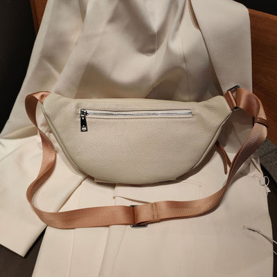 Bolso de Cintura en Cuero Genuino para Mujer - Diseño Minimalista y Versátil - Image 22