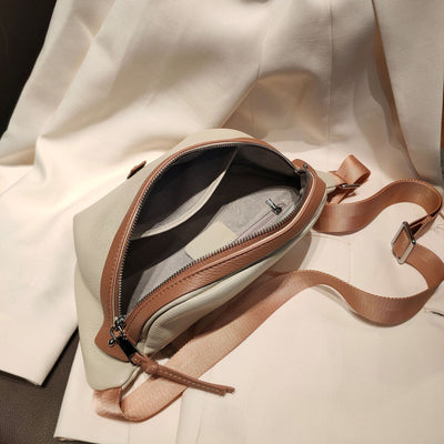 Bolso de Cintura en Cuero Genuino para Mujer - Diseño Minimalista y Versátil - Image 23