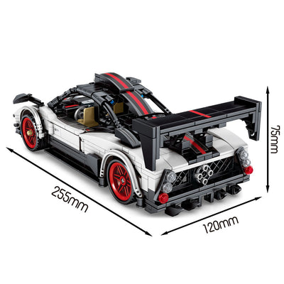 Auto de Carreras Jiji con Bloques de Construcción - Juguete Armable de Partículas Pequeñas - Image 7