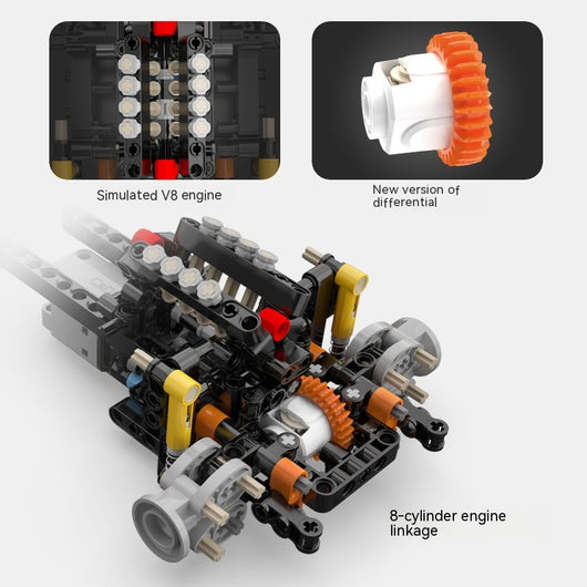 Bloques de Construcción de Carreras - Modelo de Armado Plástico - Image 8
