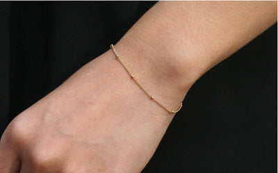Pulsera de cadena con cuentas de cobre - Image 7