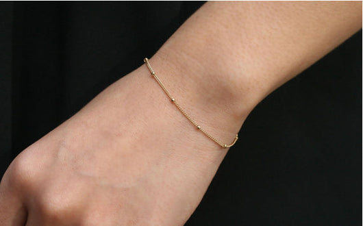 Pulsera de cadena con cuentas de cobre - Image 7