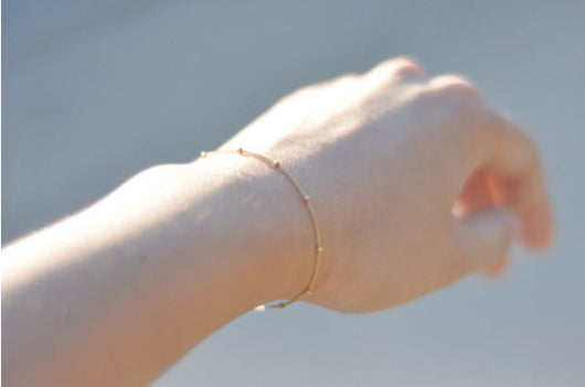 Pulsera de cadena con cuentas de cobre - Image 11