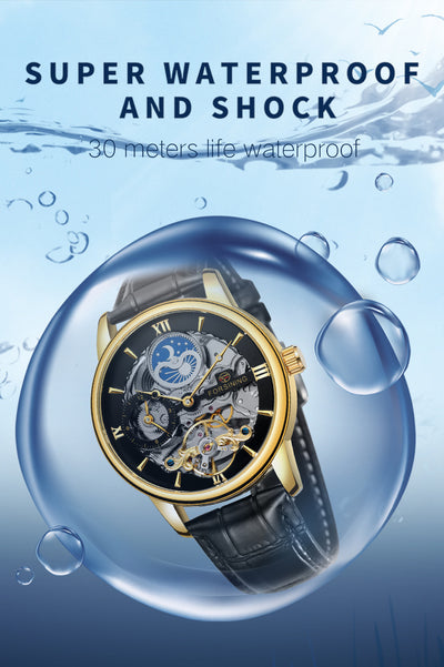 Reloj Mecánico Automático Diseño Luna Hueca - Image 30
