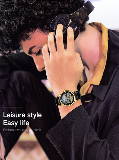 Reloj Mecánico Automático Diseño Luna Hueca - Image 33