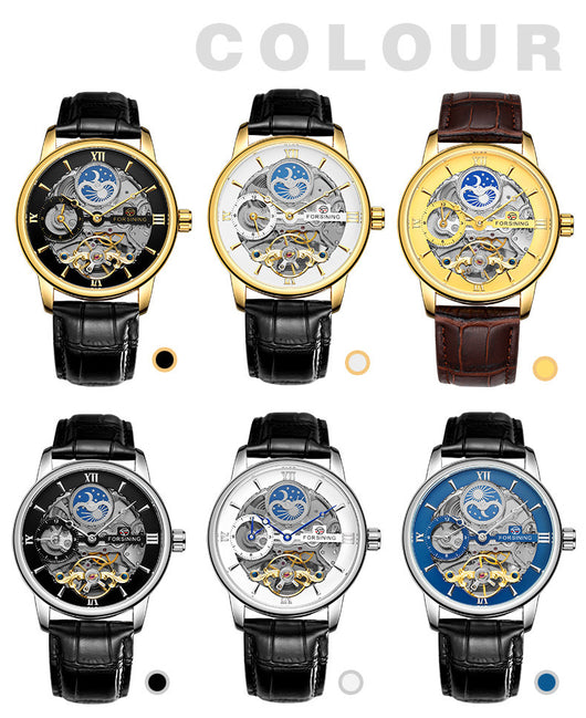 Reloj Mecánico Automático Diseño Luna Hueca - Image 34