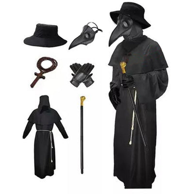 Máscara de Pico Médico de Peste Negro para Disfraz de Halloween - Image 4