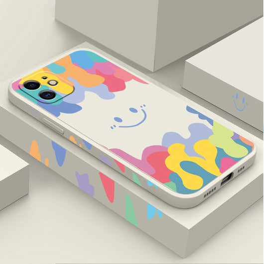 Funda de Silicona para Teléfono Arcoíris Estilo Moderno - Image 7