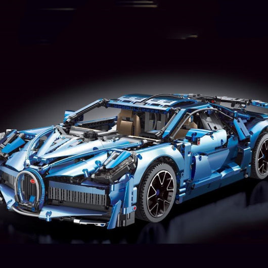 Auto Deportivo Azul Púrpura de Alto Nivel - Set de Bloques de Construcción - Image 10
