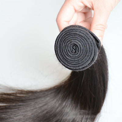 Extensiones de Cabello Virgen Brasileño Liso Natural - Image 9