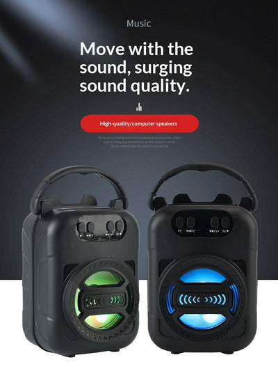 Parlante Bluetooth Multifunción Portátil con Micrófono, Lector de Tarjetas y Radio - Image 17