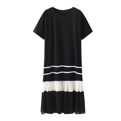 Falda T-shirt con Costuras Marcadas y Diseño Slim - Image 7